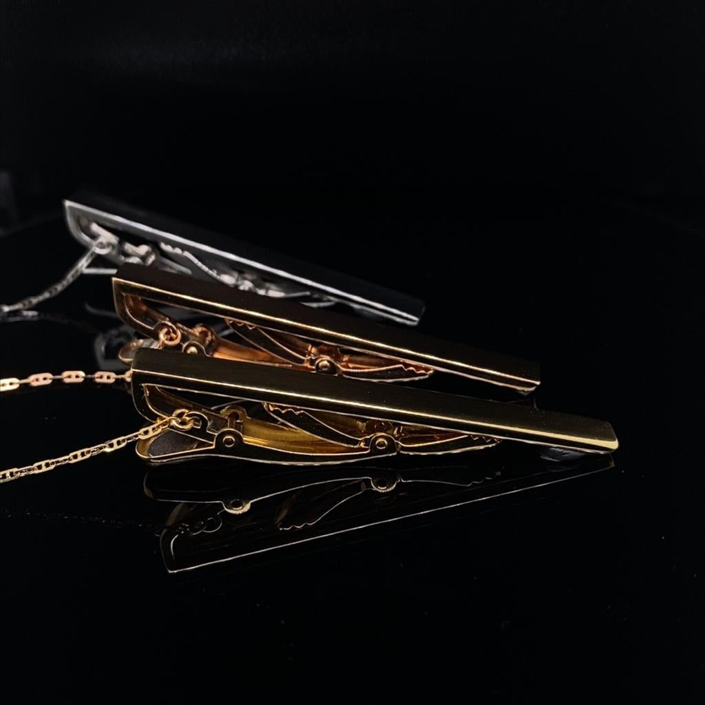 18ct Gold Modern Tie Bar