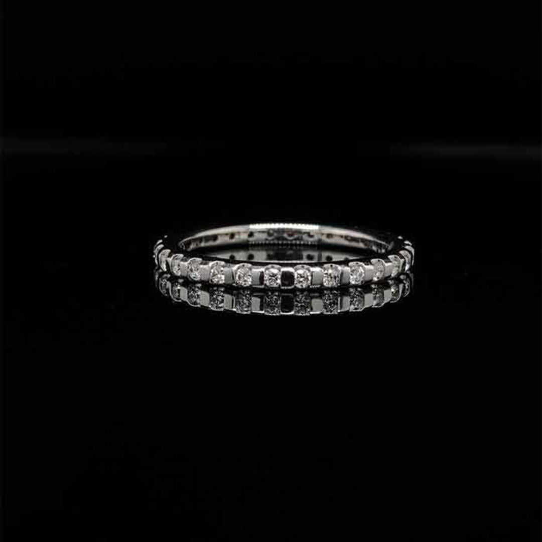 18ct White Gold 0.30ct Bar Set Diamond Eternity Ring