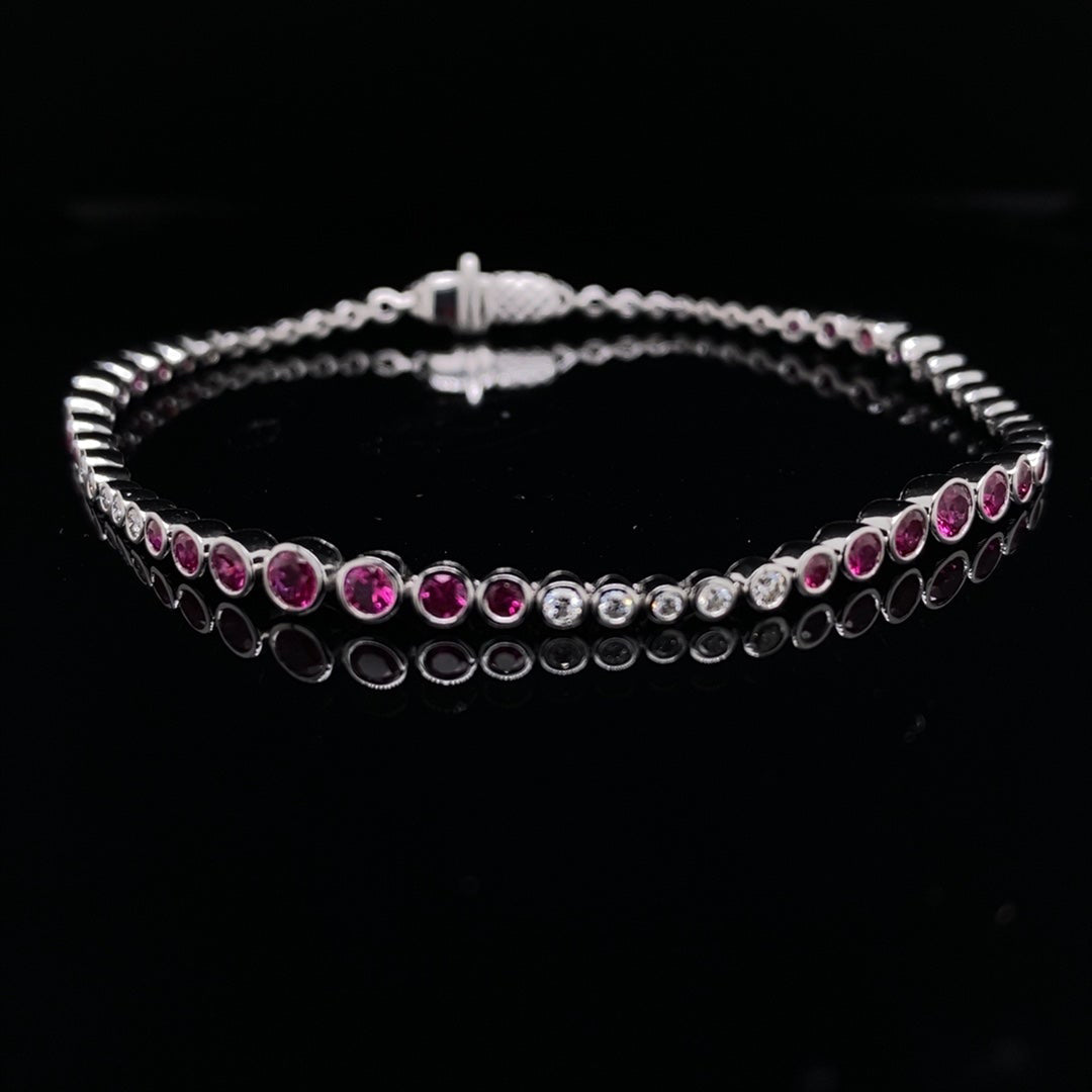 2.60ct Ruby and Diamond Bracelet