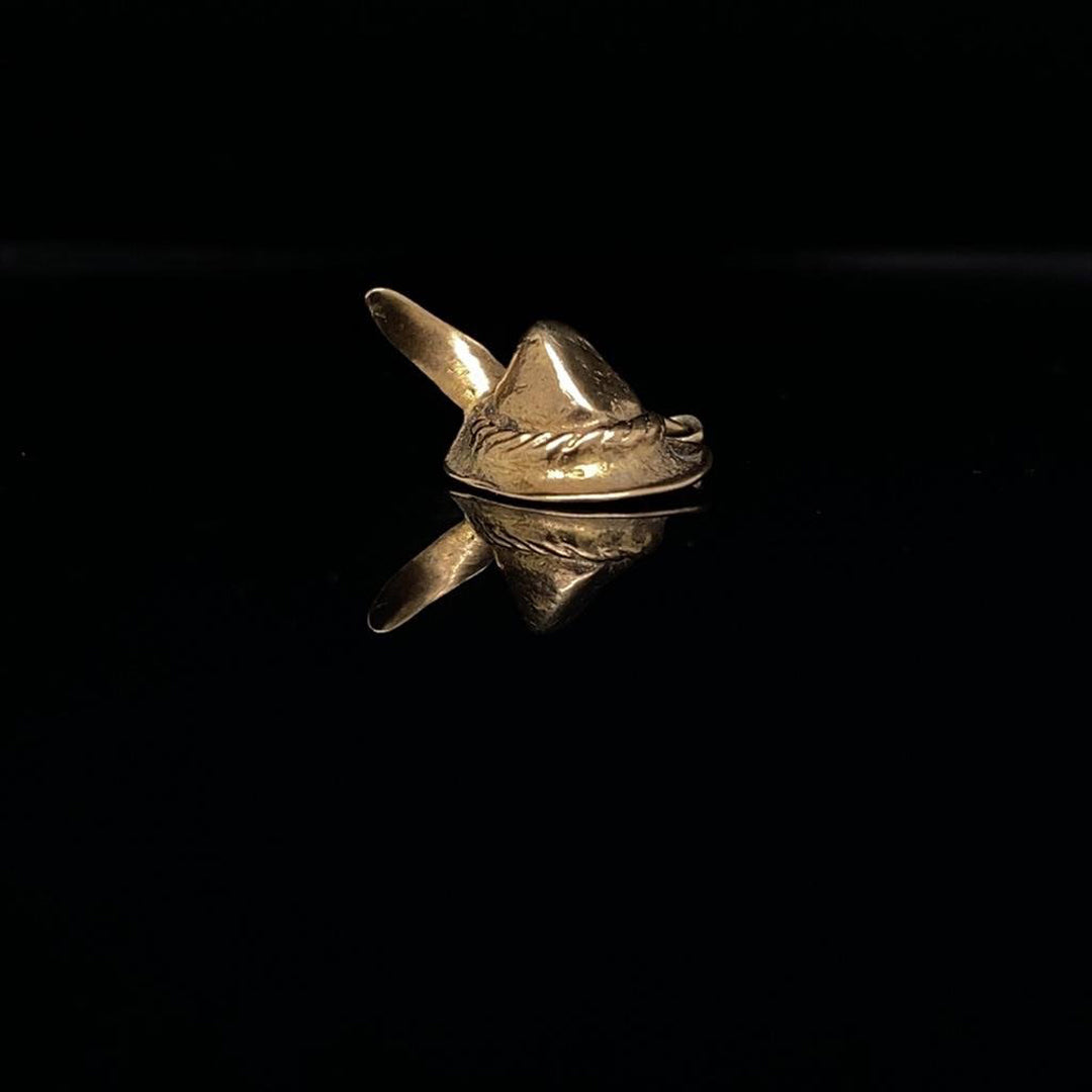 9ct Yellow Gold Robin Hood Hat Charm
