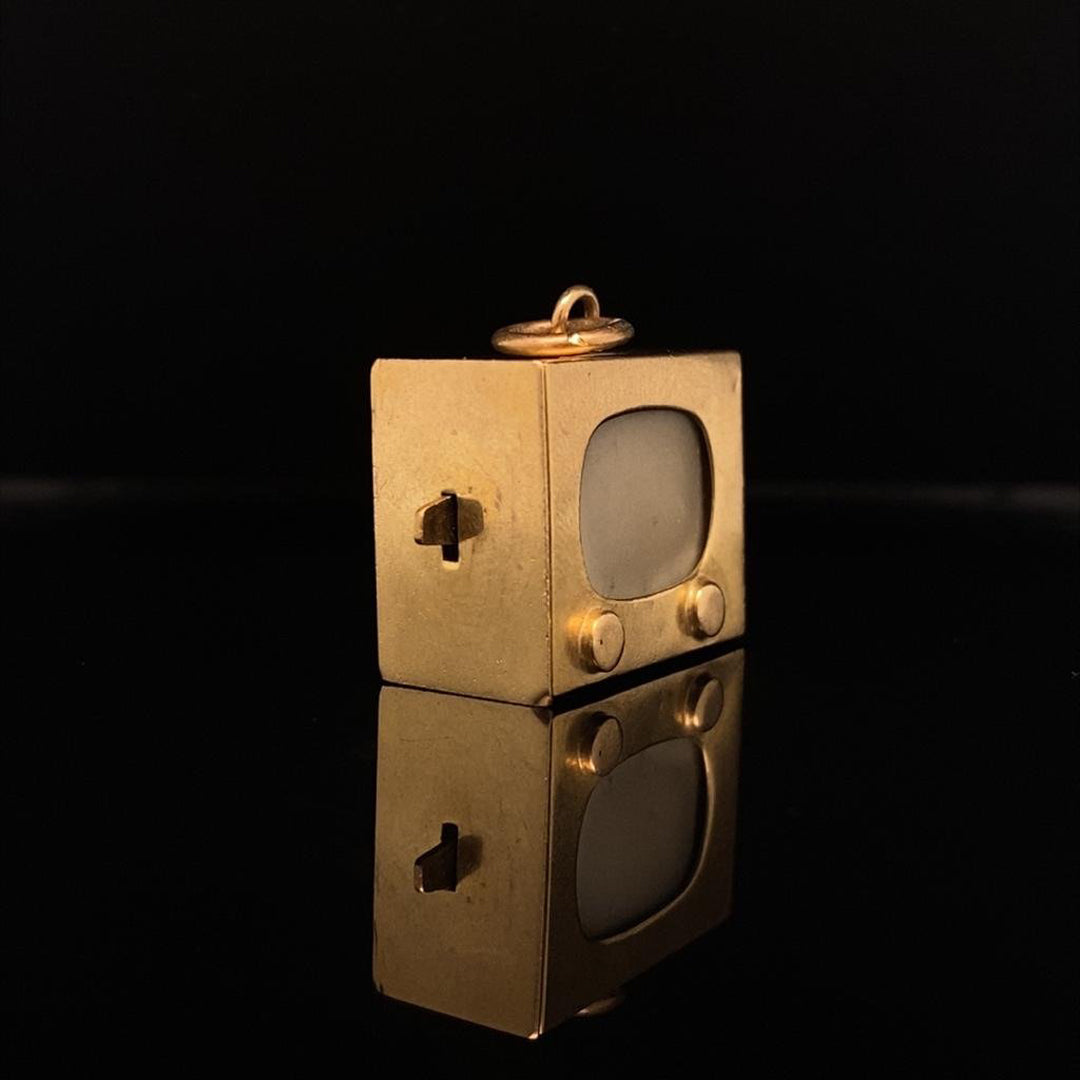 9ct Yellow Gold Television Charm