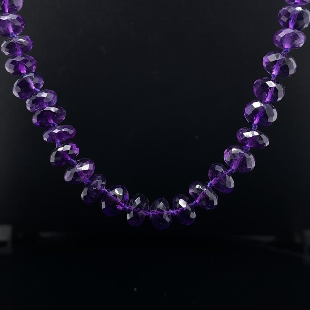 Amethyst Bead Necklace
