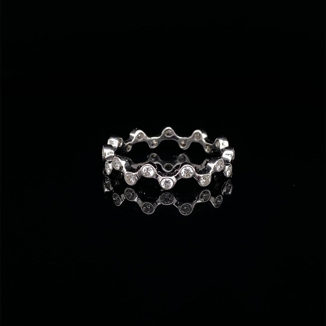 Diamond Bubble Style Eternity Ring