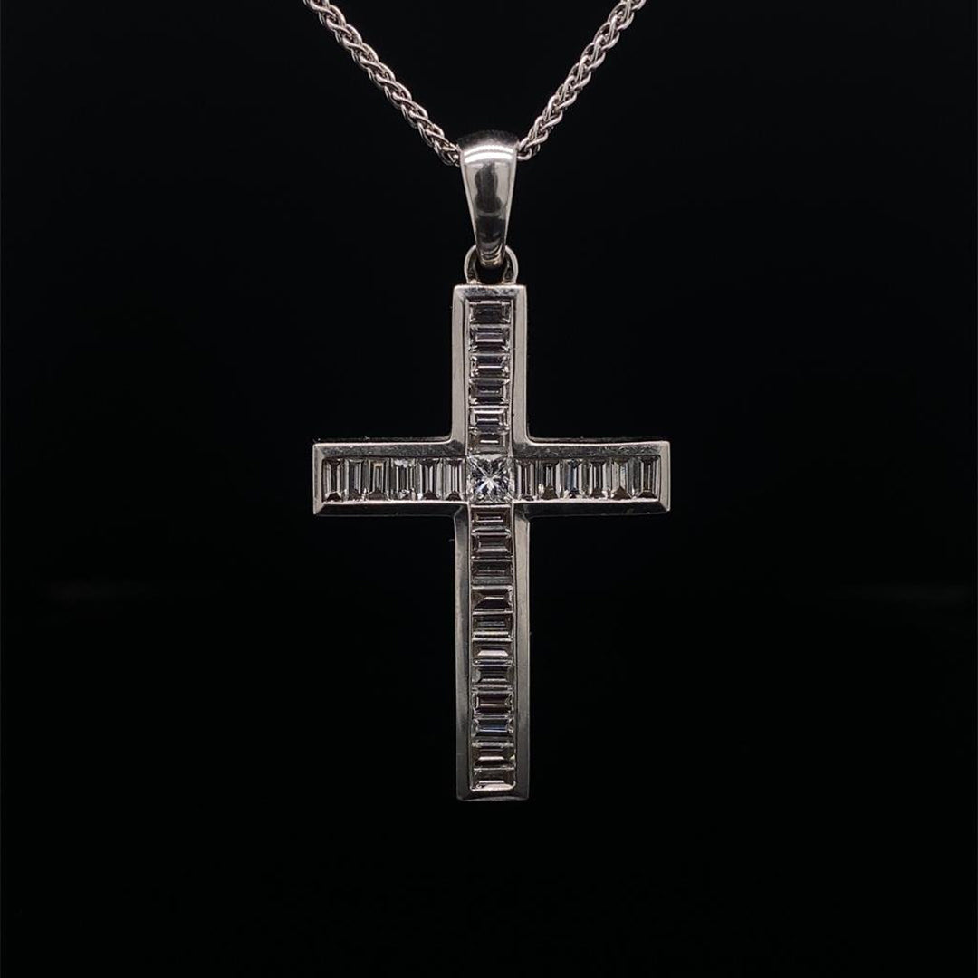 Diamond Set Cross Pendant