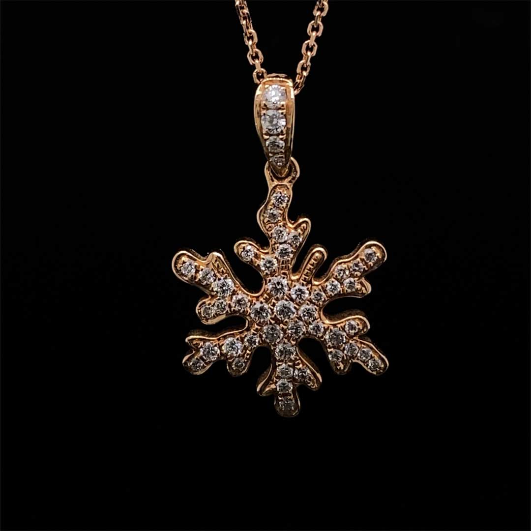 Diamond Snowflake Pendant