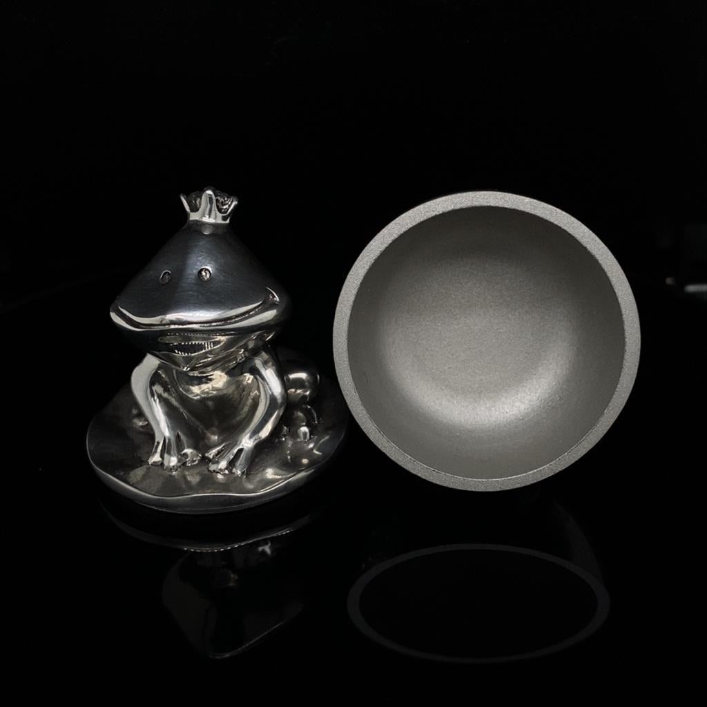 Pewter Frog King Tooth Box
