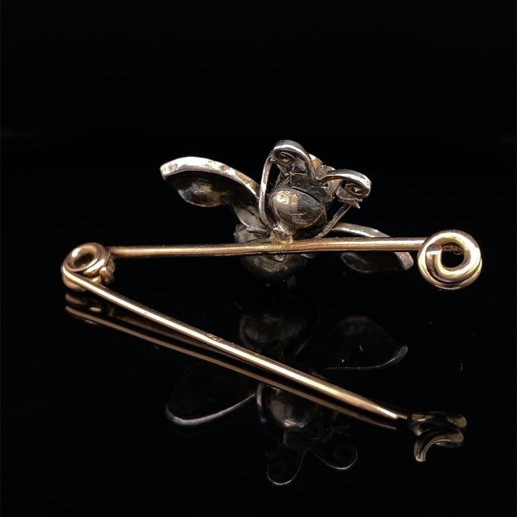 Victorian Gem Set Fly Bar Brooch