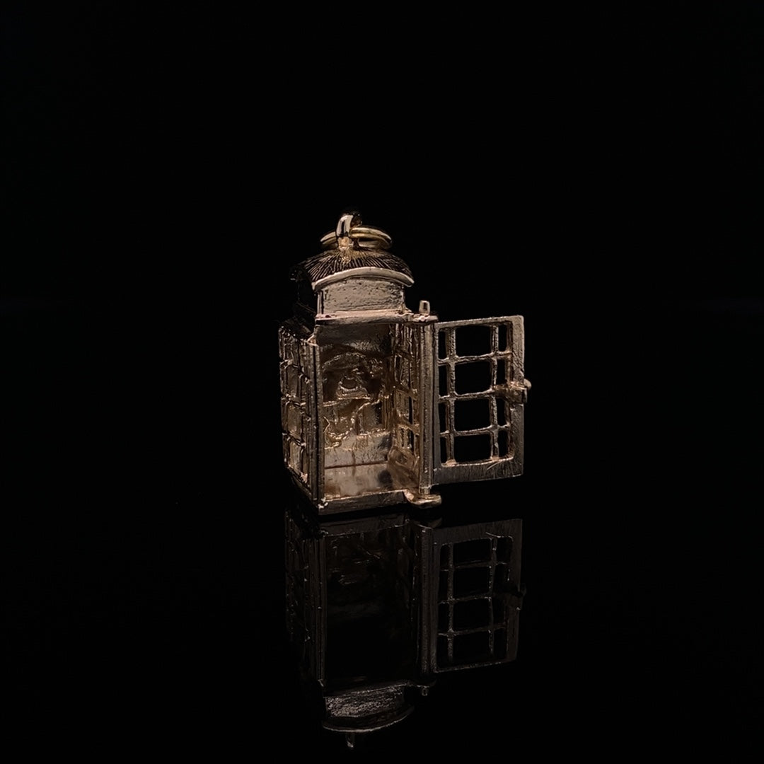 Yellow Gold Telephone Box Charm