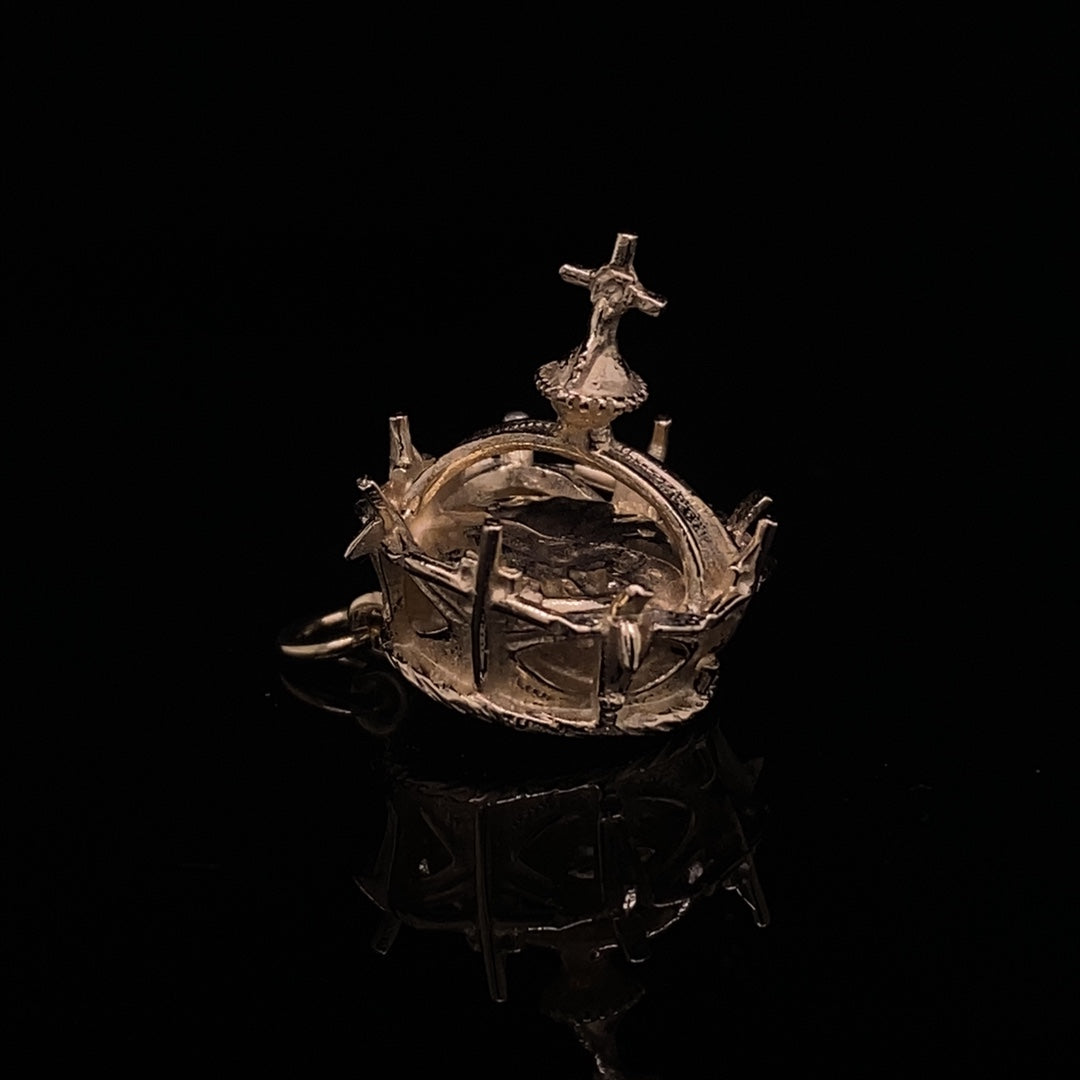 Yellow Gold Crown Charm