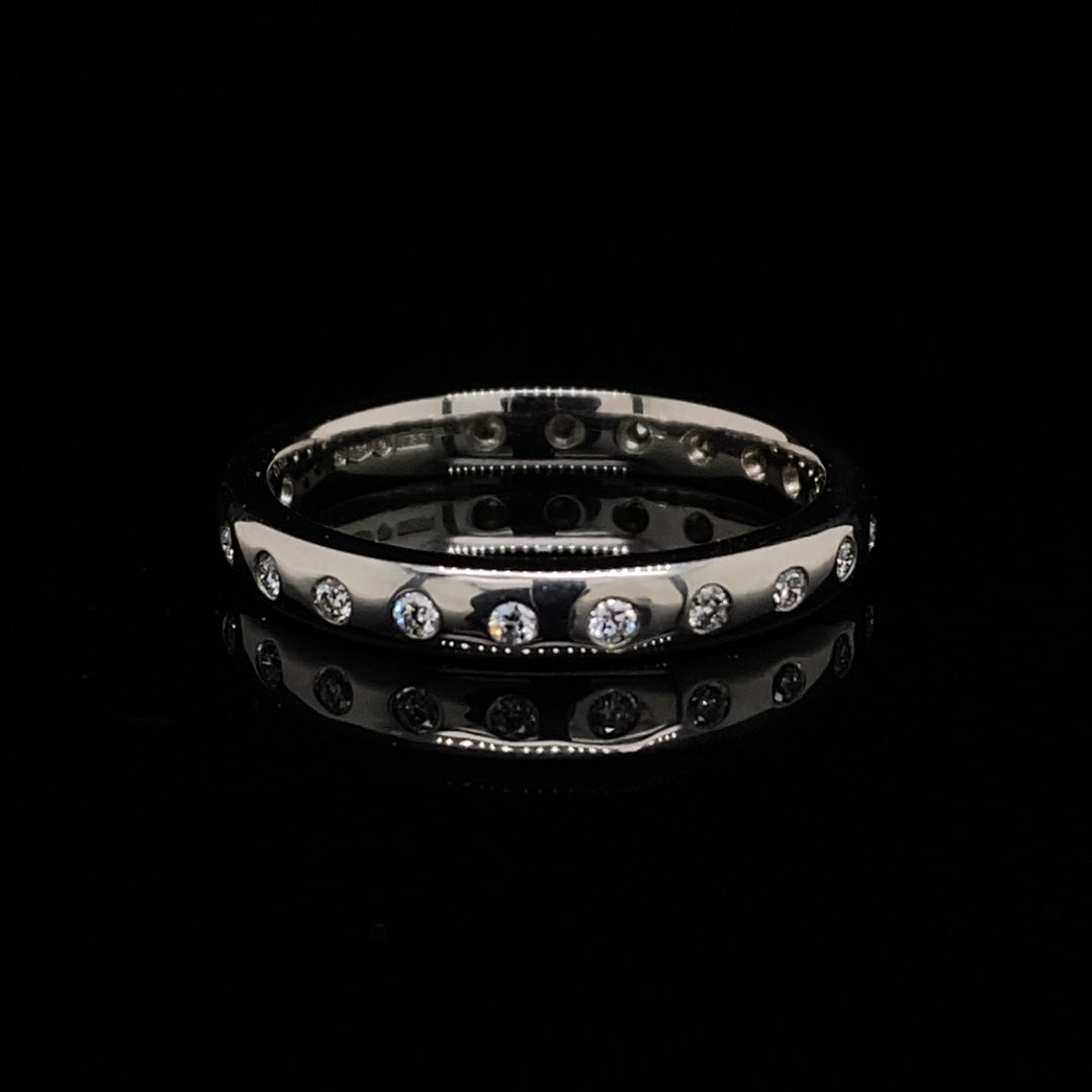 Spectacle Set Round Diamond Eternity Ring