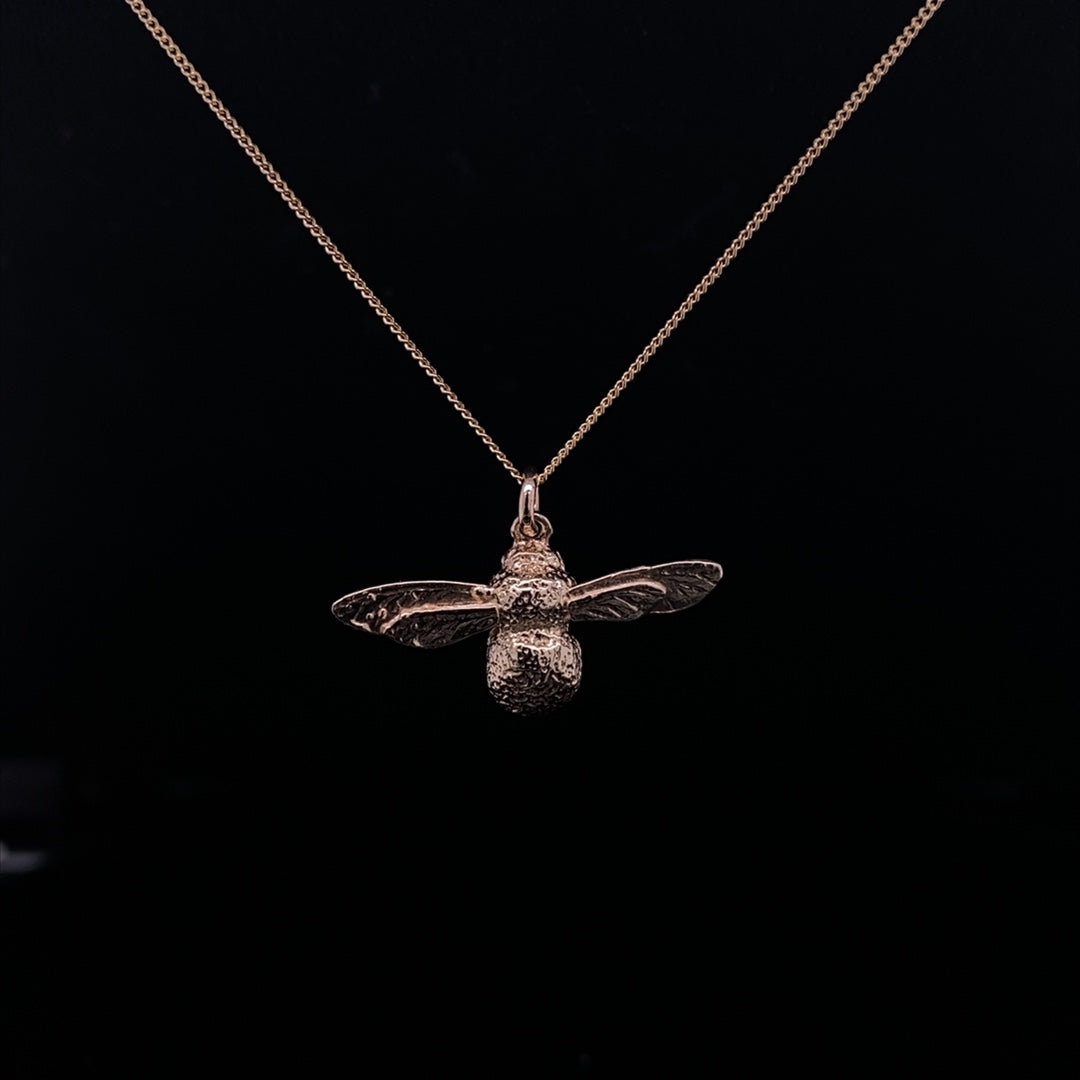 Gold Bee Pendant