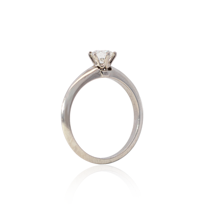 Tiffany & Co. 0.52ct Round Brilliant Cut Diamond Solitaire Ring