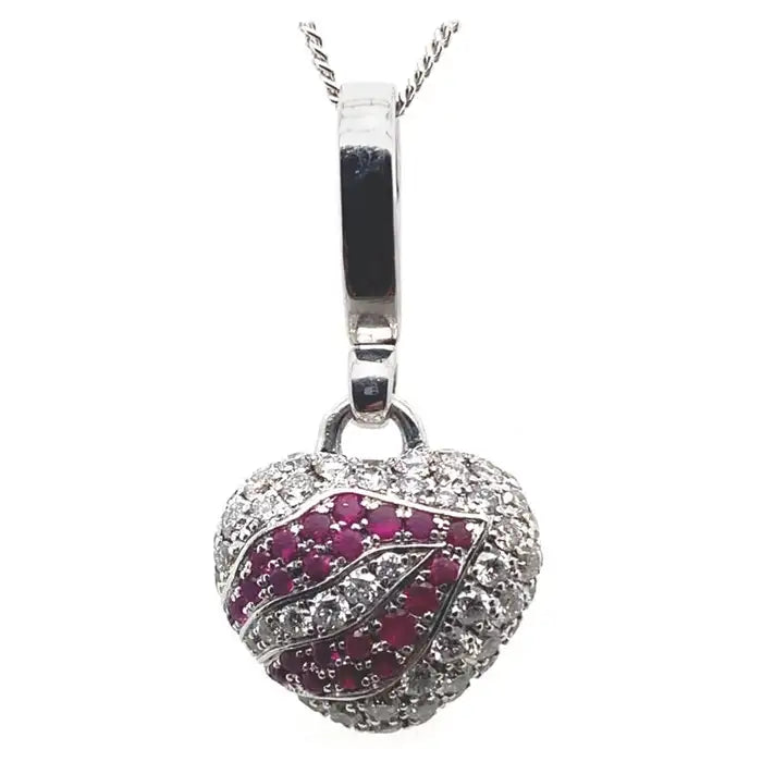 Theo Fennell Ruby And Diamond Heart Charm