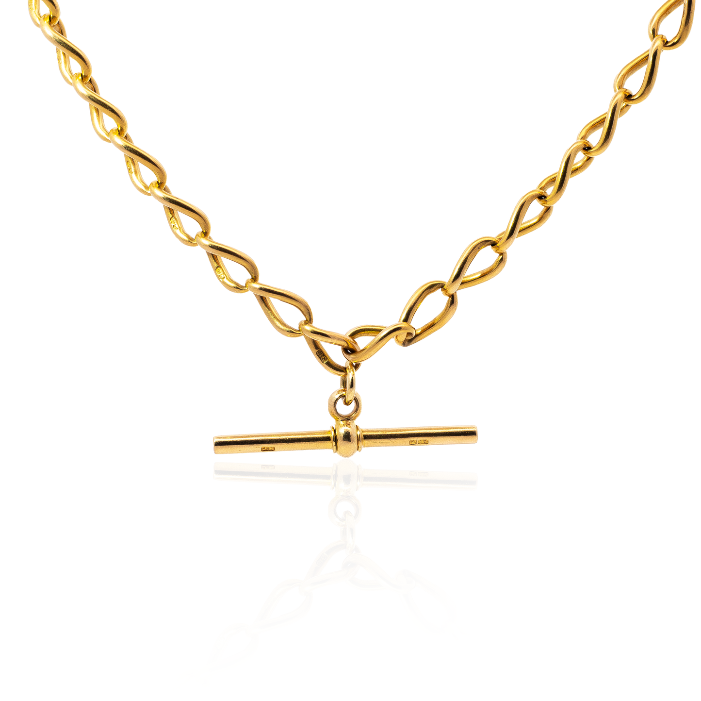 18ct Yellow Gold Albert Chain Necklace
