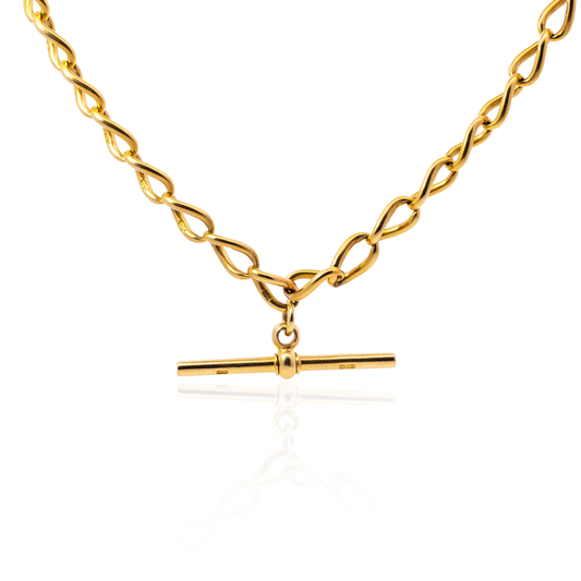 18ct Yellow Gold Albert Chain Necklace