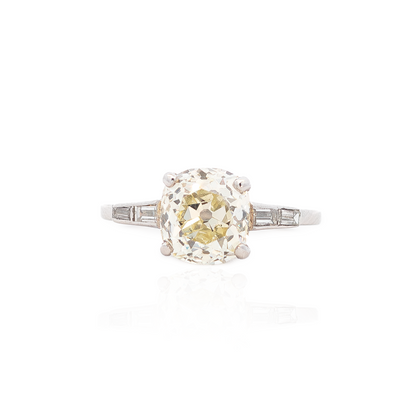2.60ct Old Cut Diamond Solitaire Ring