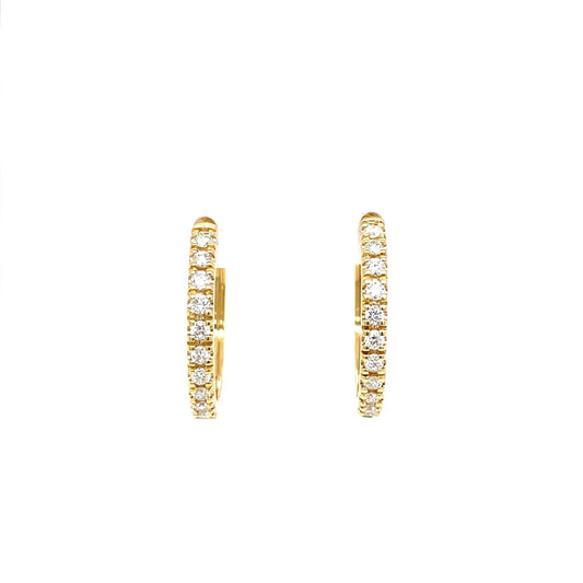 0.45ct Round Diamond Hoops