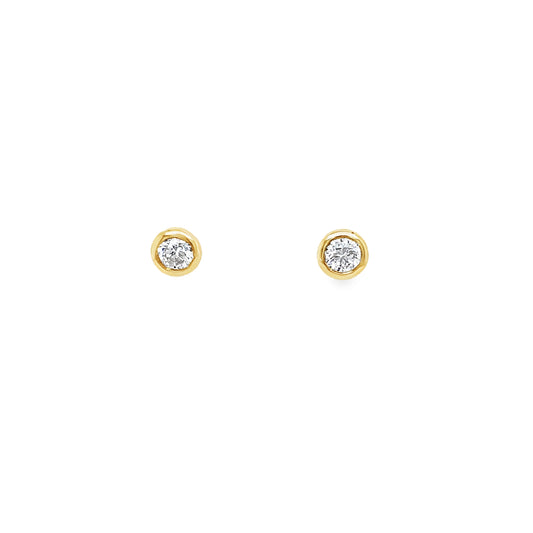0.30ct Round Diamond Solitaire Stud Earrings