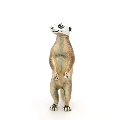 Silver And Enamel Meerkat