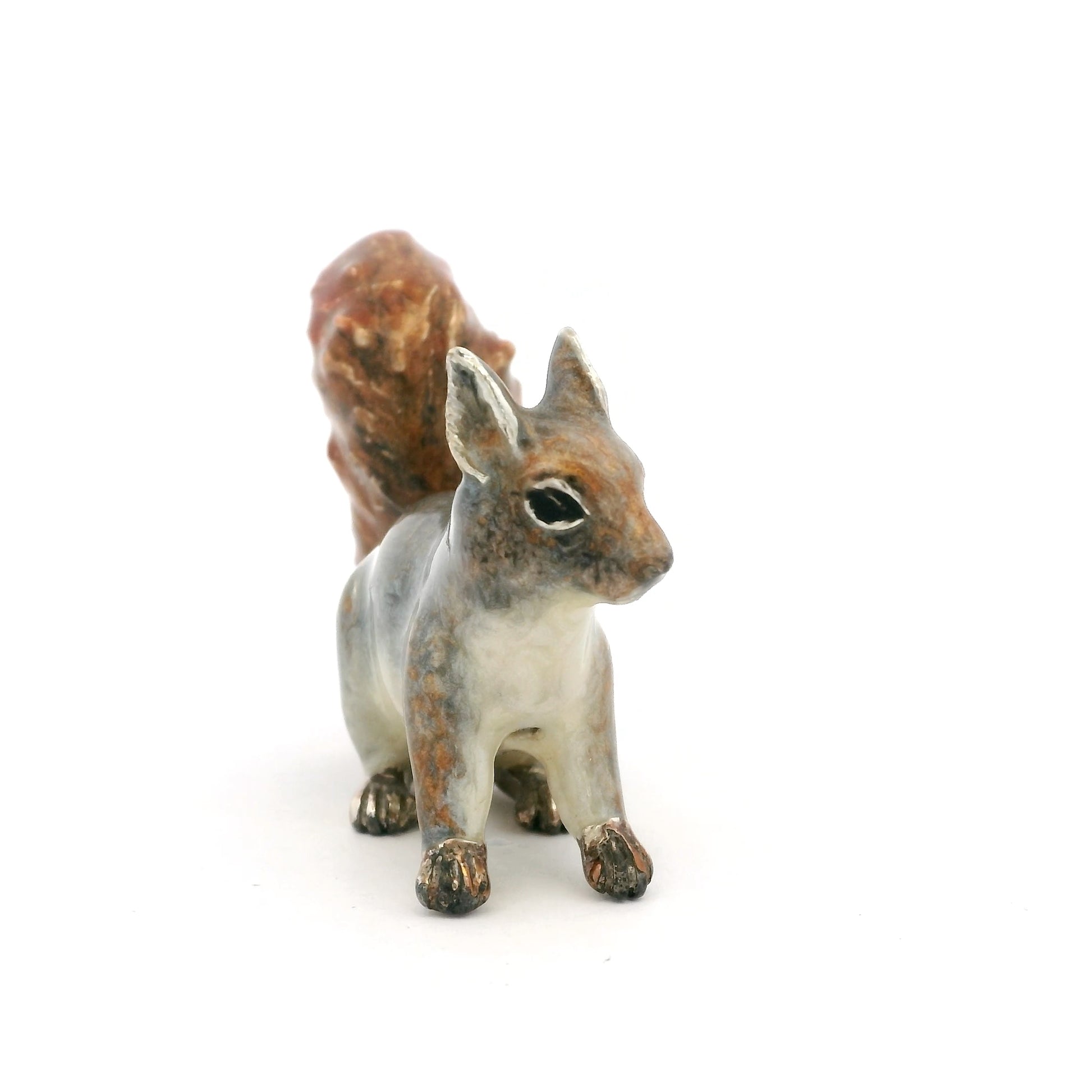 Silver And Enamel Squirrel Michael Rose Silver And Enamel Squirrel Michael Rose