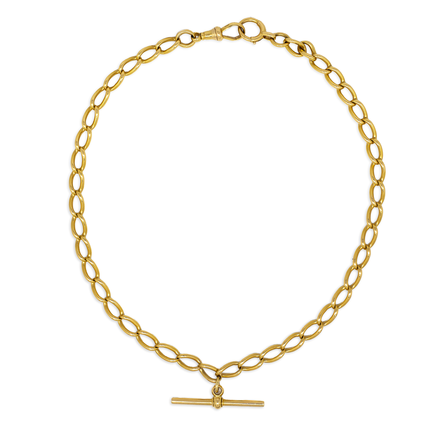 18ct Yellow Gold Albert Chain Necklace