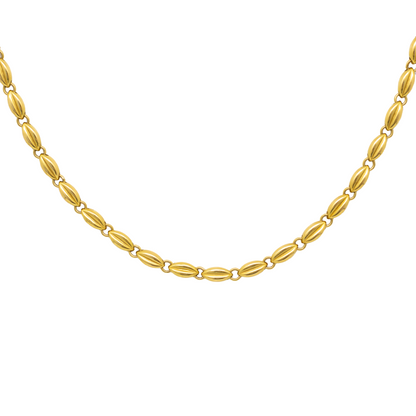 18ct Yellow Gold Lozenge Link chain 56"