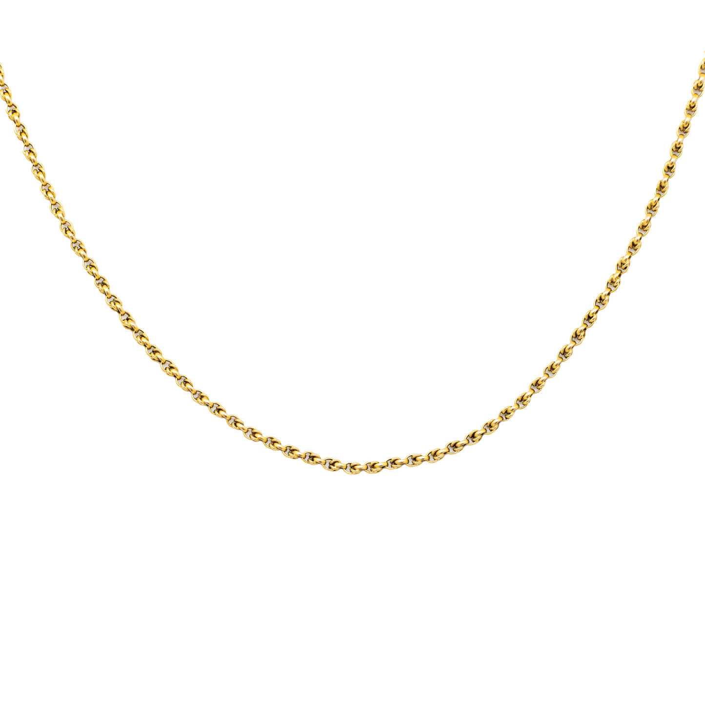 Victorian 18ct Yellow Gold Fancy Belcher Chain 38"