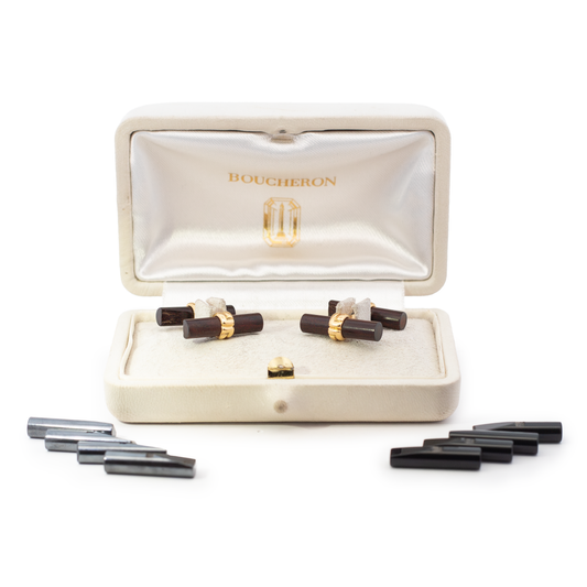 Boucheron Yellow Gold Interchangeable Baton Cufflinks