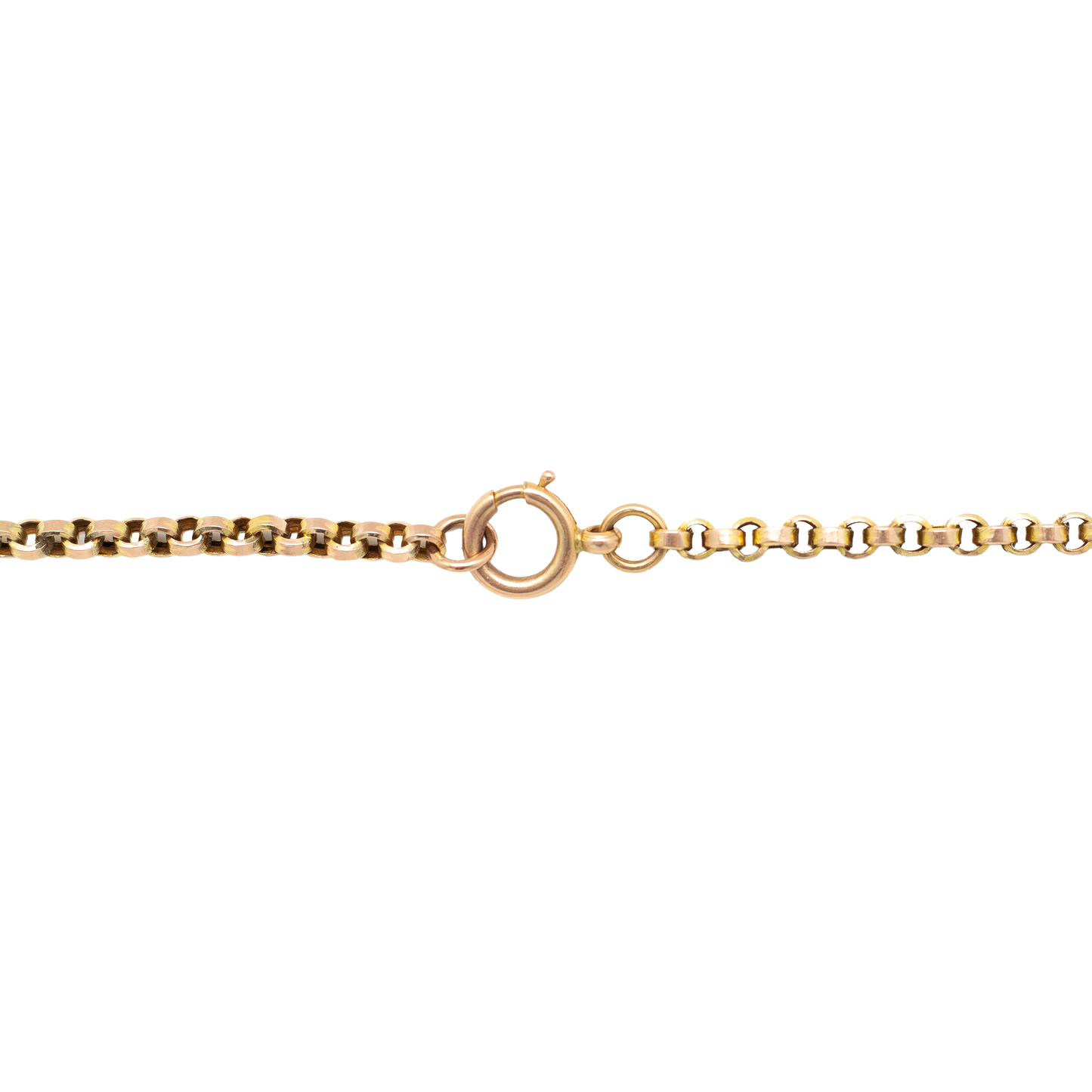 Antique 9ct Rose Gold Belcher Chain Bow Motif 24"