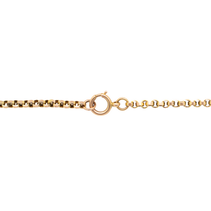 Antique 9ct Rose Gold Belcher Chain Bow Motif 24"