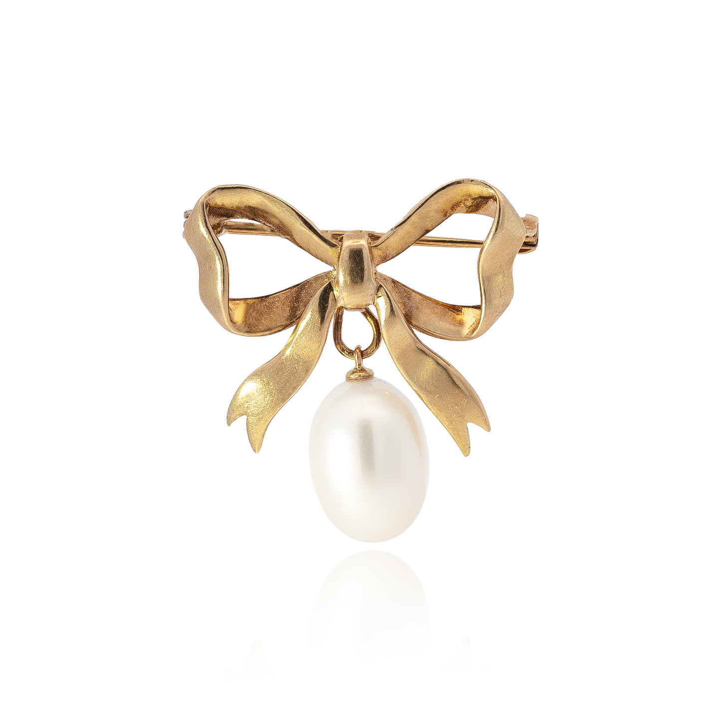 Pearl Bow Brooch