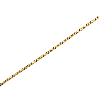 Victorian 18ct Yellow Gold Box Chain Necklace 29"
