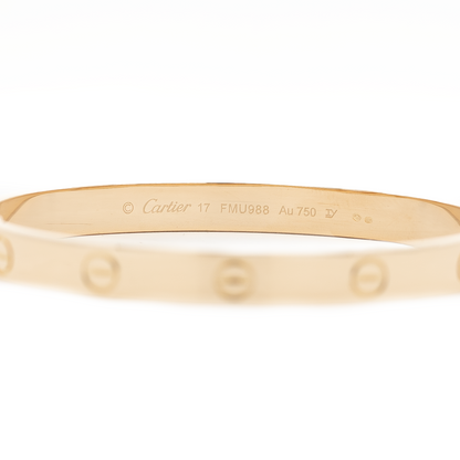 Cartier LOVE bangle | Size 17, yellow gold
