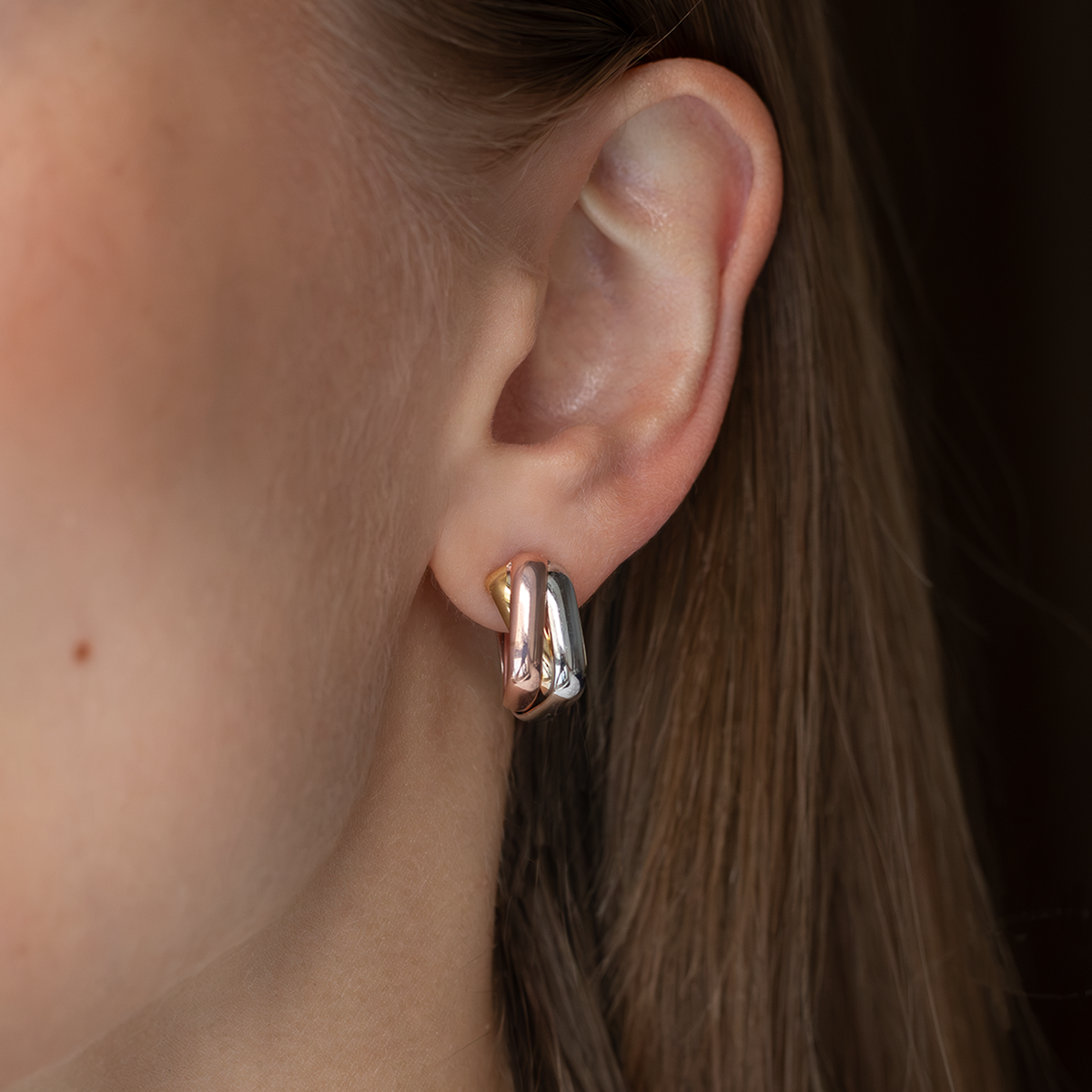 Cartier Trinity Cushion Earrings