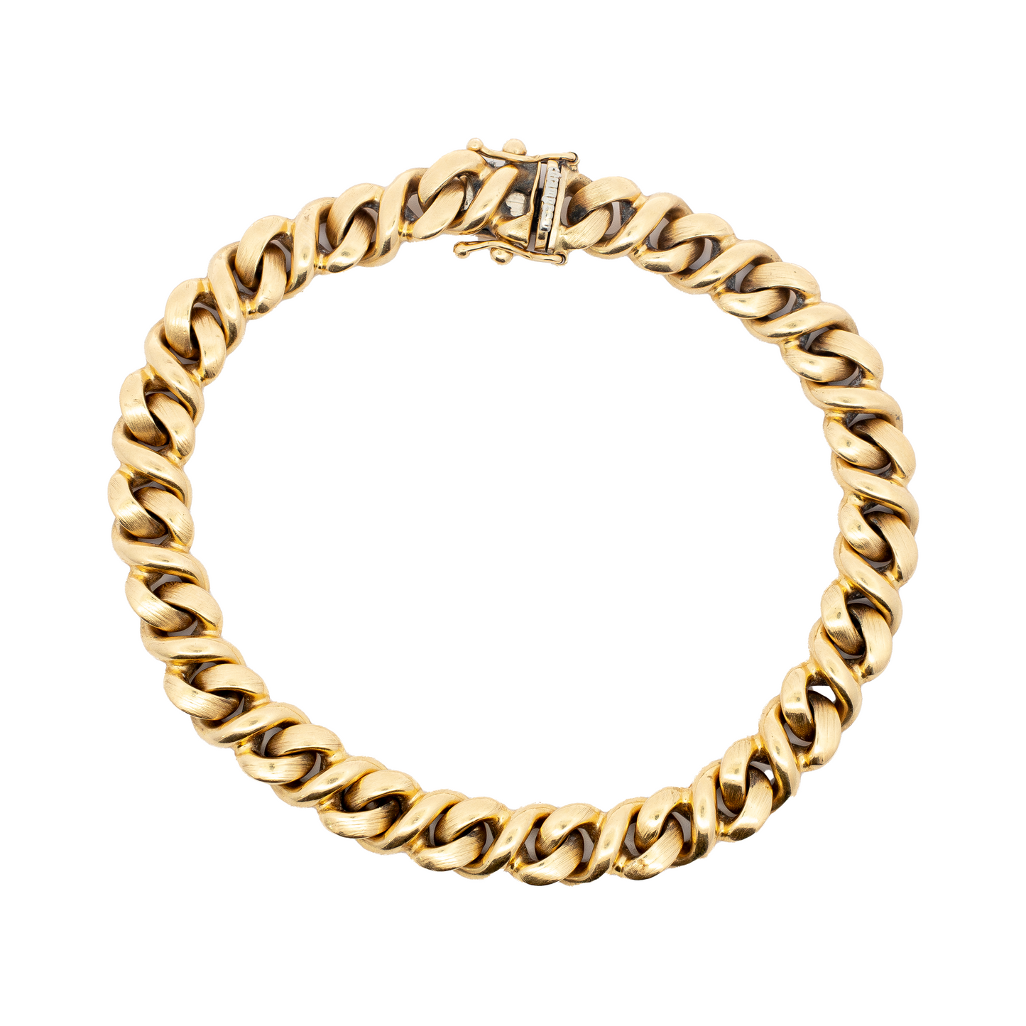 Champesan Yellow Gold Flat Curb Bracelet