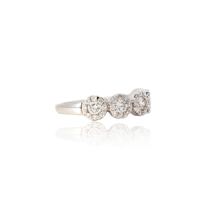 Mappin & Webb Diamond Halos Five Stone Ring