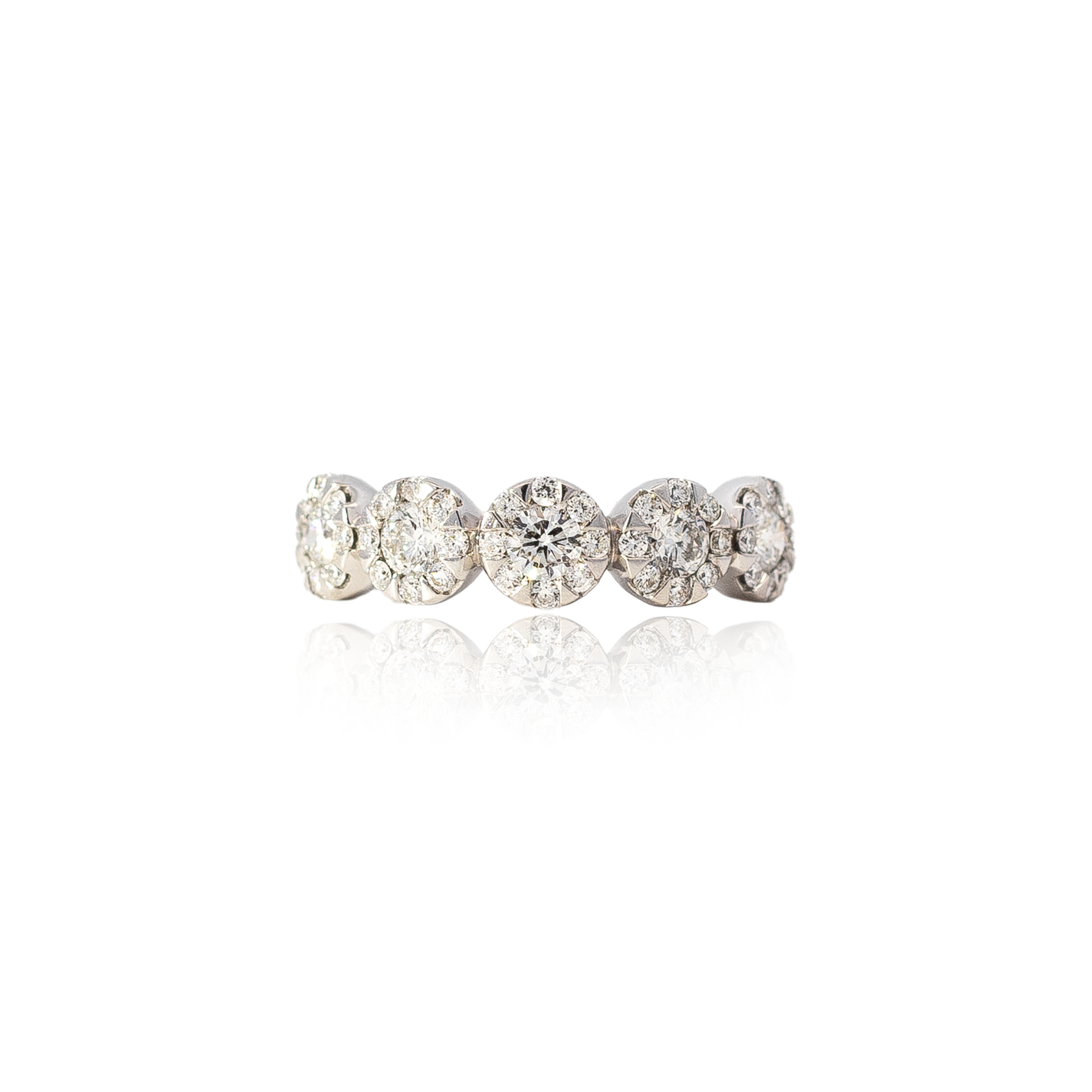 Mappin & Webb Diamond Halos Five Stone Ring