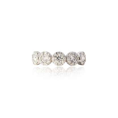 Mappin & Webb Diamond Halos Five Stone Ring