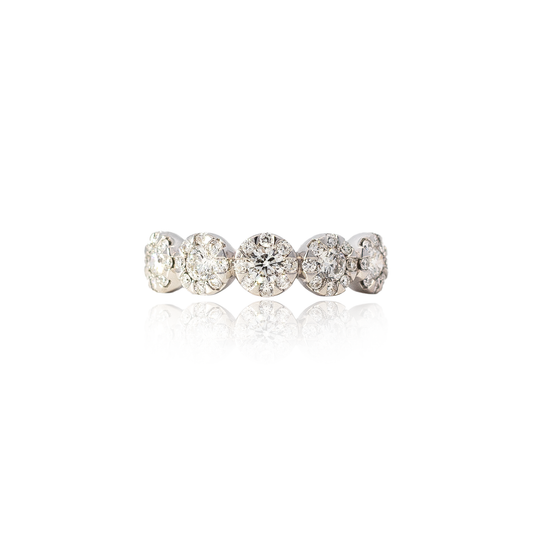 Mappin & Webb Diamond Halos Five Stone Ring