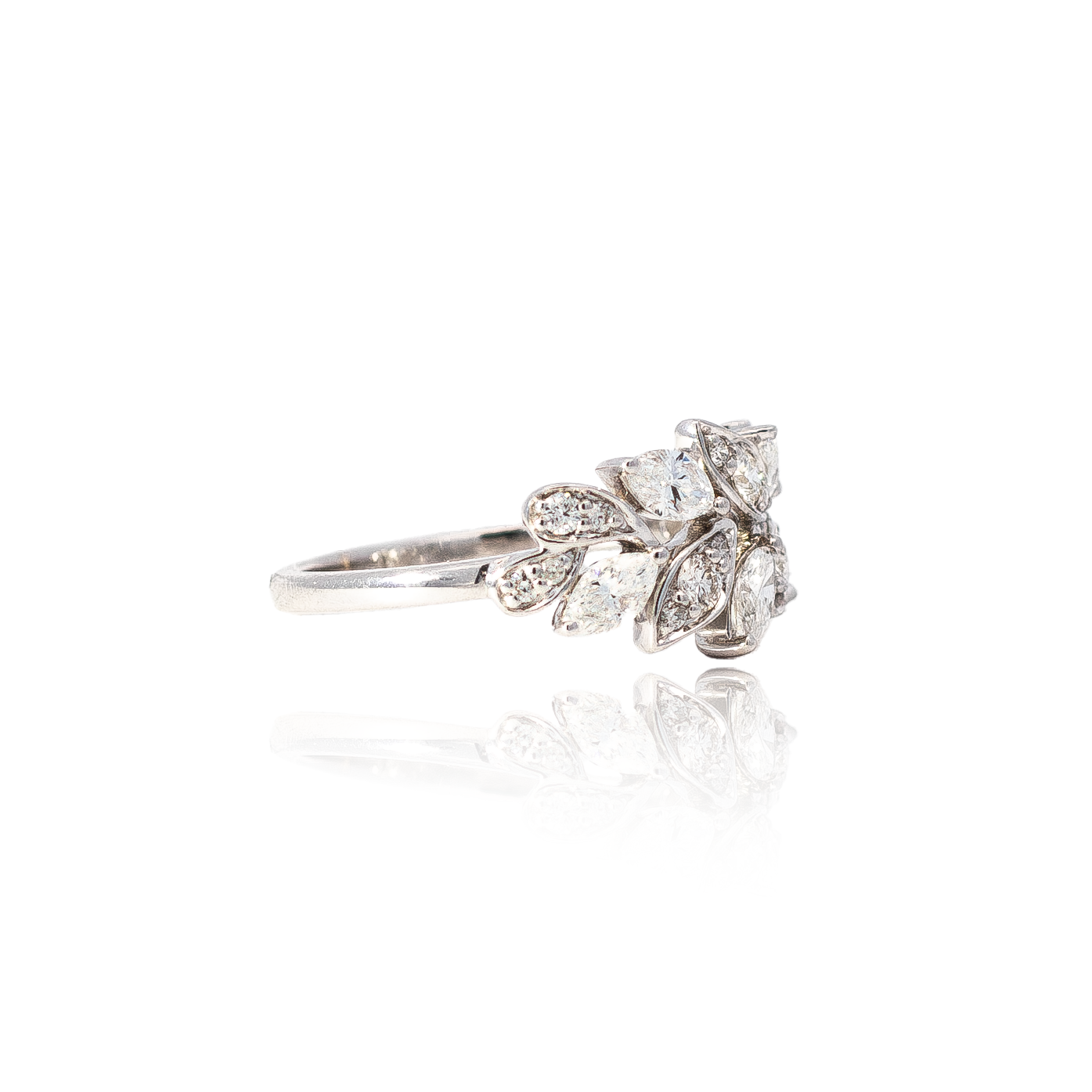 Mappin & Webb Diamond Set Vinea Ring