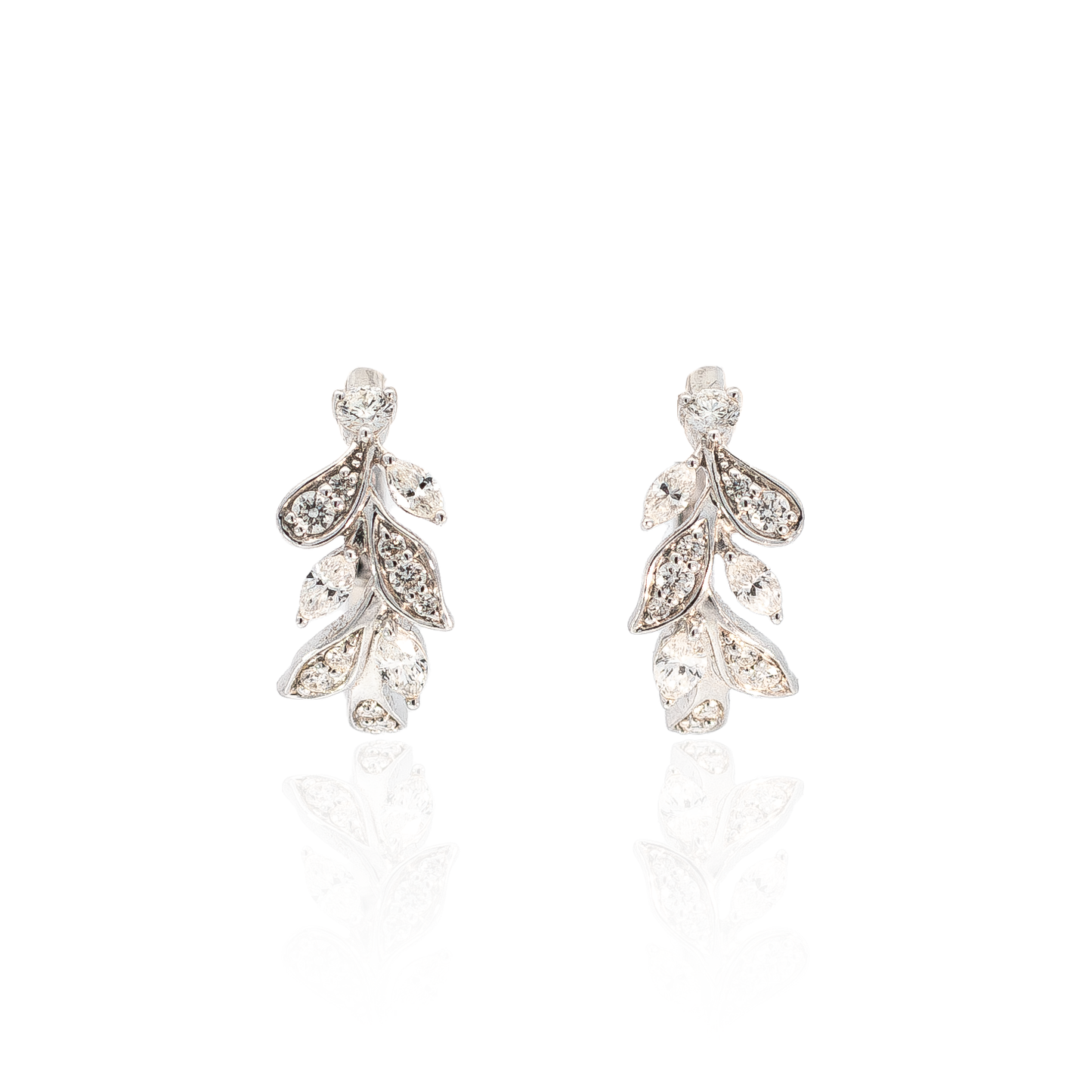 Mappin & Webb Diamond Set Vinea Hoops