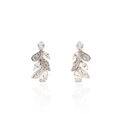 Mappin & Webb Diamond Set Vinea Hoops