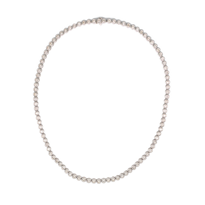 5.27ct Round Diamond Rivière Necklace