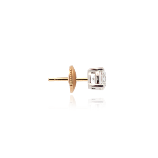 Round Diamond Solitaire Stud Earrings | GIA Certified