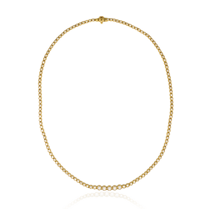3.00ct Round Diamond Graduated Rivière Necklace