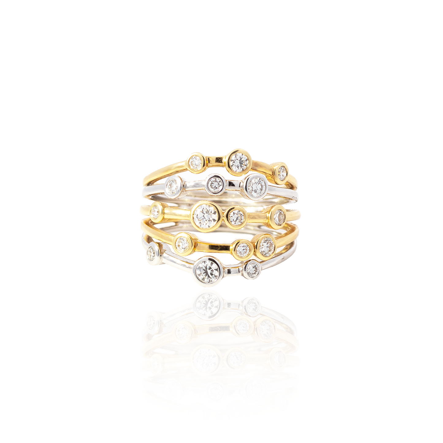 0.75ct Round Diamond Bubble Ring