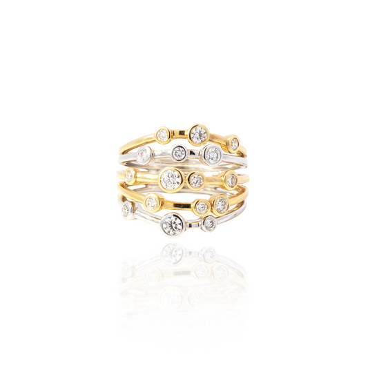 0.75ct Round Diamond Bubble Ring