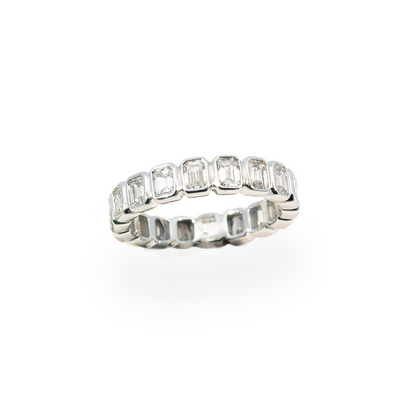 2.61ct Emerald Cut Diamond Eternity Ring