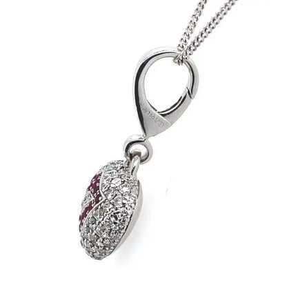 Theo Fennell Ruby And Diamond Heart Charm