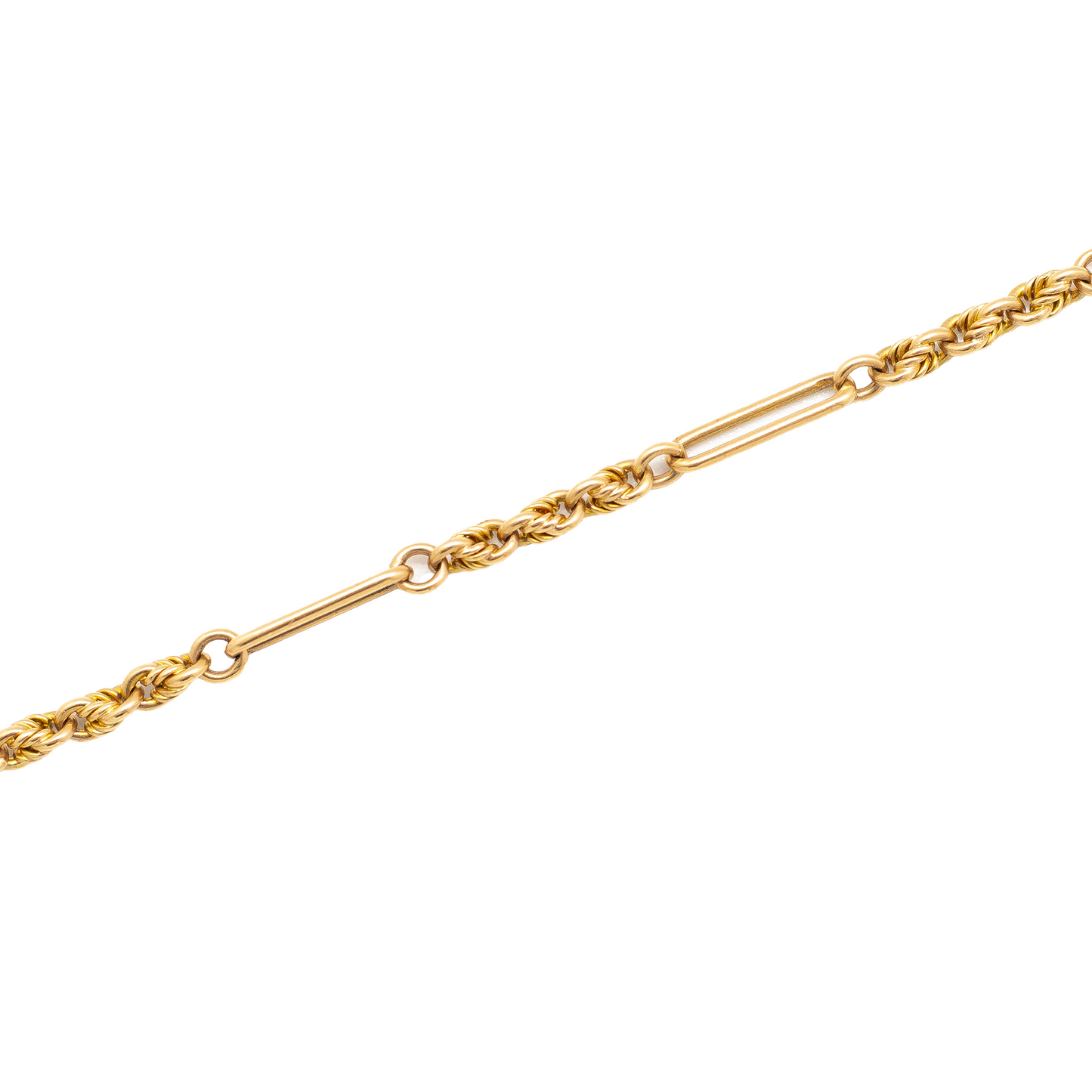 18ct Yellow Gold Fiagro Twist Link Chain 28"